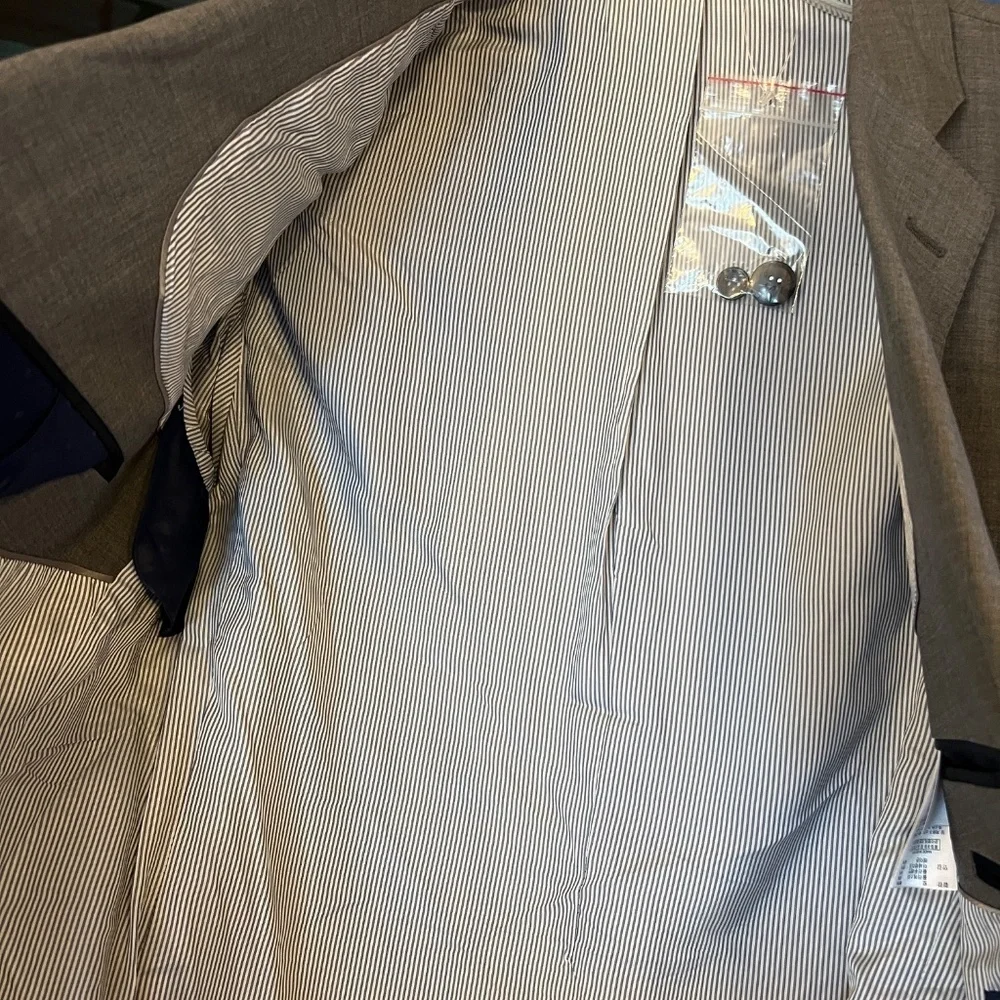NWOT Mens Brooks Brothers Explorer Slim Fitzgerald Fit Gray Blazer Jacket 42R